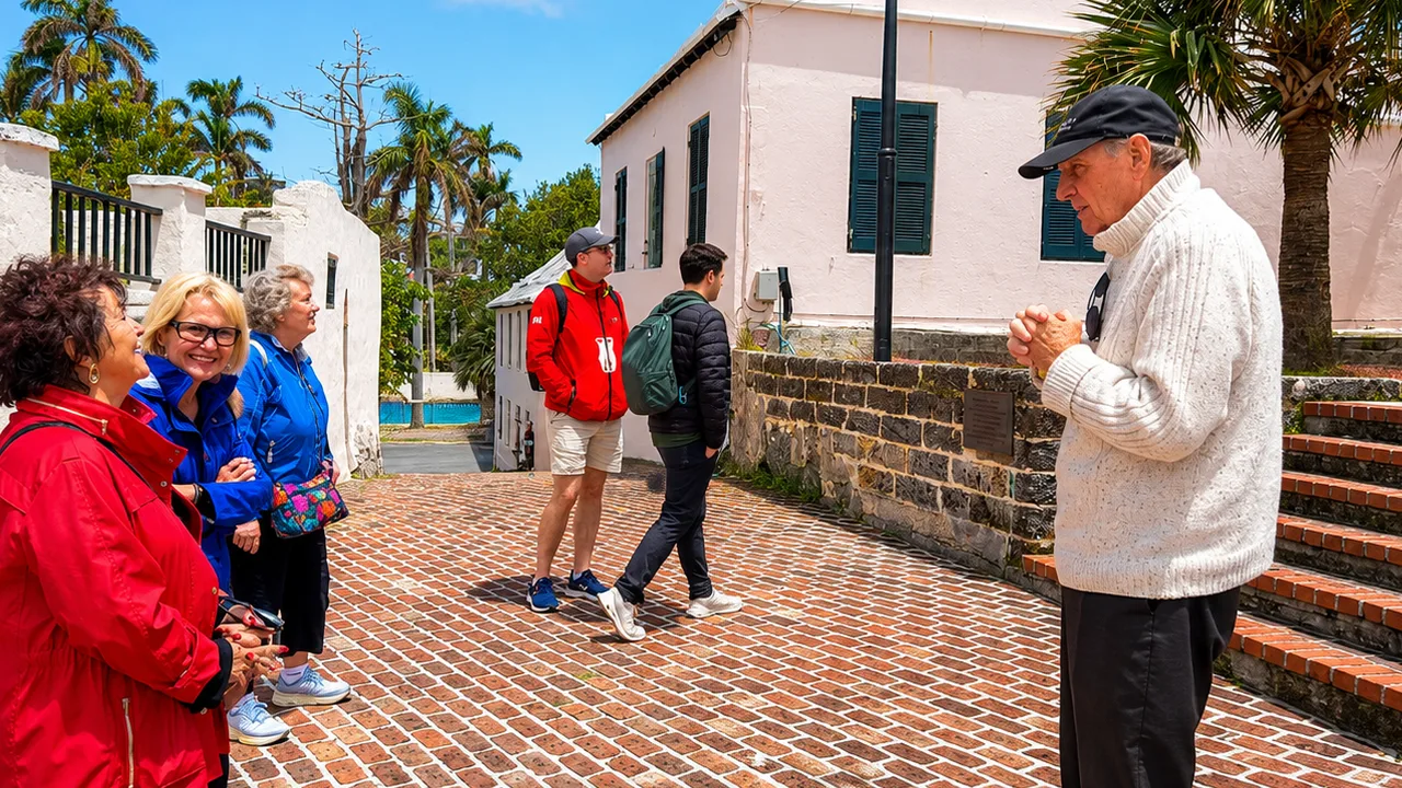 Bill with Tour Group